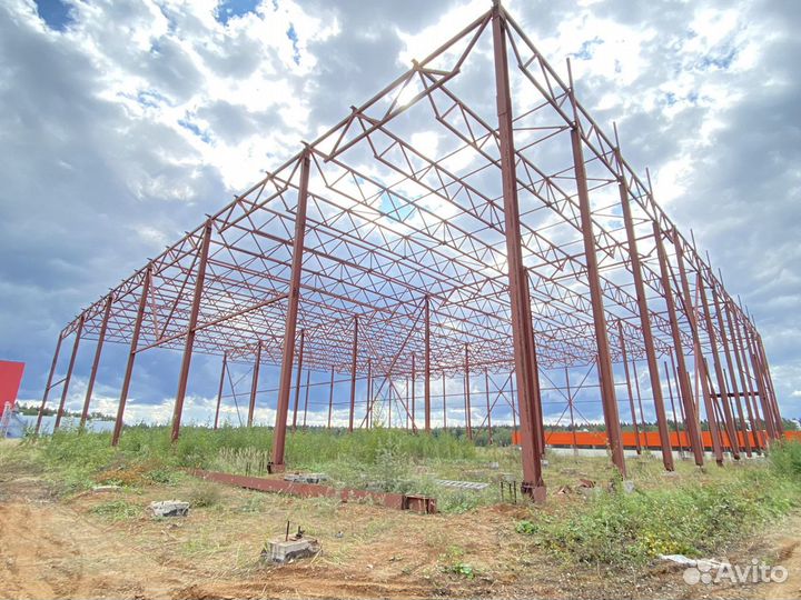 Ангары б/у из наличия. Металлоконструкции