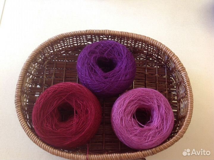 Пряжа для вязания мотки и бобины