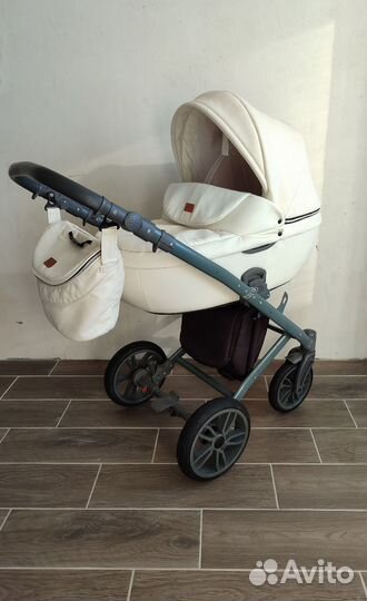 Коляска 3в1 Indigo Porto (Эко кожа)