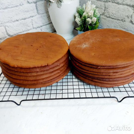 Медовые коржи и коржи для наполеона