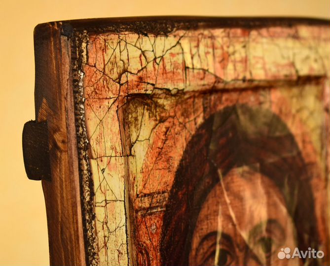 Икона деревянная Спас Оплечный. Ручная работа