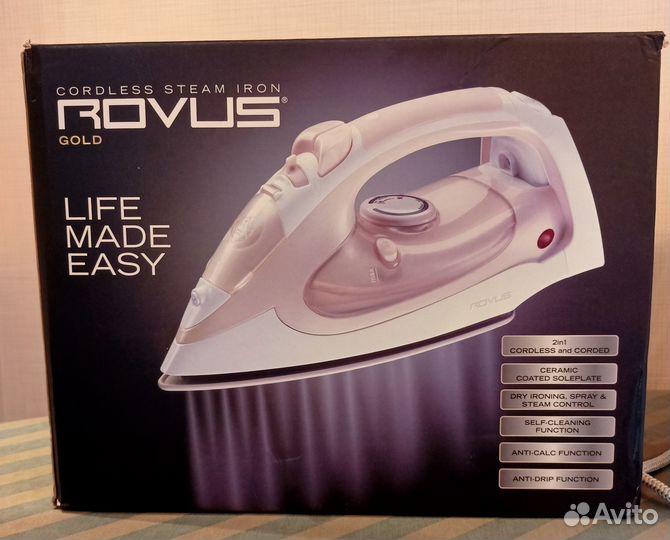 Утюг беспроводной Rovus б/у