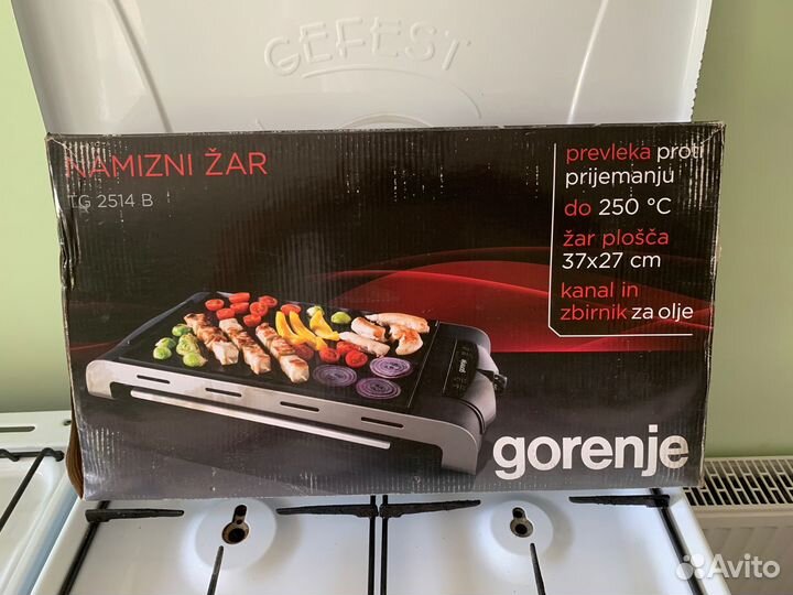 Электрогриль Gorenje TG2514B новый