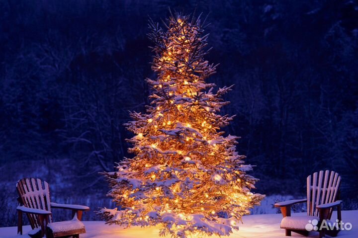 Новогодняя гирлянда. Уличная гирлянда