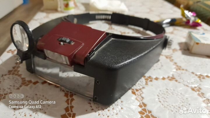 Лупа налобная с подсветкой