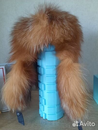 Натуральная шапка ушанка женская