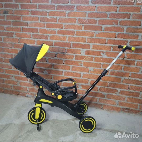 Новый велосипед коляска с родительской ручкой