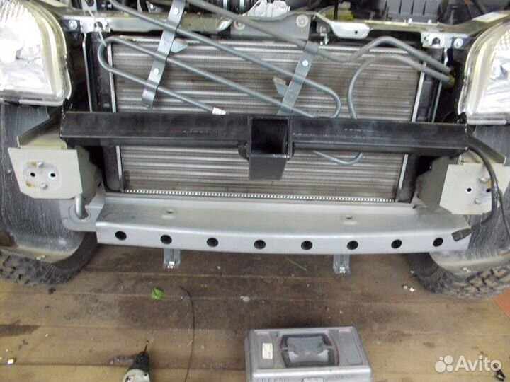 Квадрат для съемной лебедки в Chevrolet niva