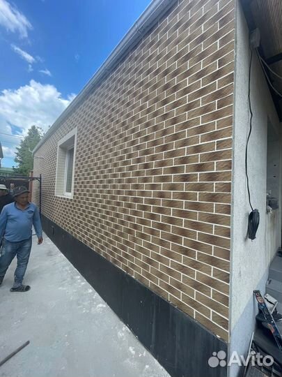 Гибкий кирпич на сетке