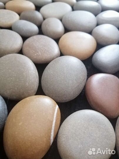 Коврик из камней морской гальки 60х40