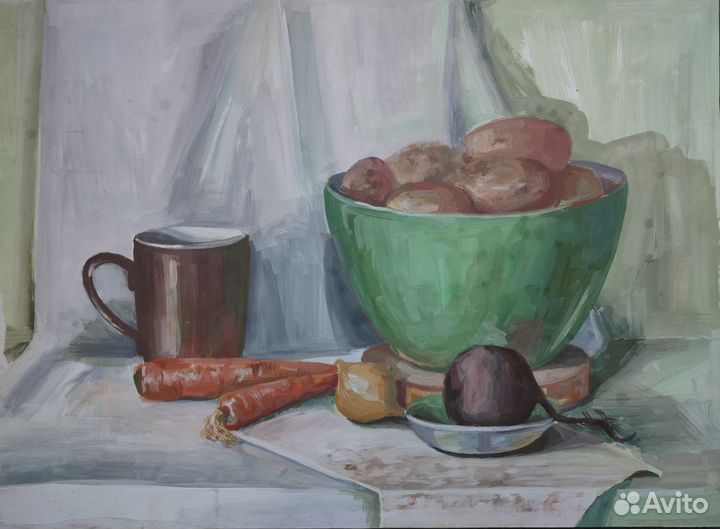 Этюды по живописи гуашью