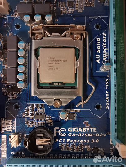 Комплект (мат плата\ram-4gb\core i3 3220)