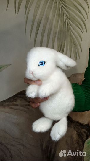Реалистичный Зайченок мягкая игрушка ручная работа
