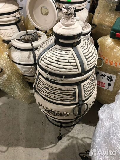 Тандыр Барс с откидной крышкой и подставкой