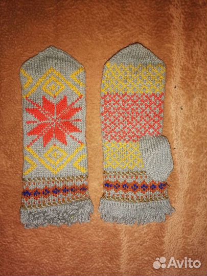 Варежки ручной работы