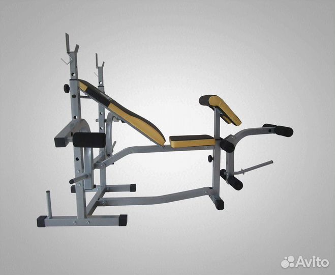 Скамья со стойками под штангу DFC D37022