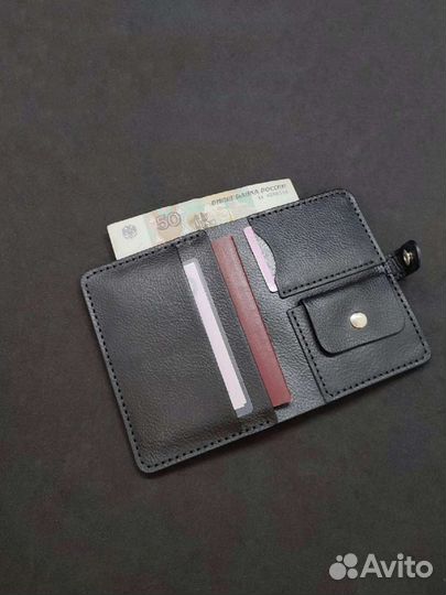 Портмоне для документов мужское из кожи