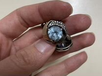 Комплект серьги и кольцо серебро
