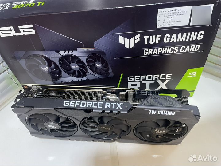 Видеокарта asus RTX 3070 TI TUF gaming