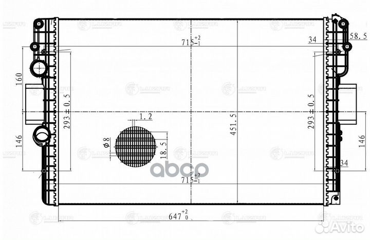 Радиатор охл. для а/м Iveco Daily (06) (LRc 1641)