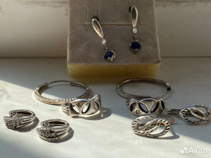 Серебряные серьги 925 пр