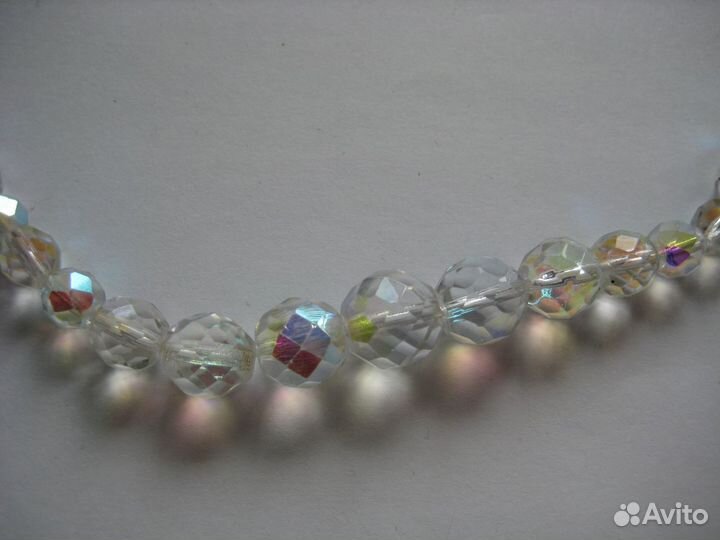 Бусы Чехия (Аврора Бореалис)