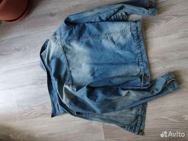 Джинсовая куртка для девочки размер 40-44