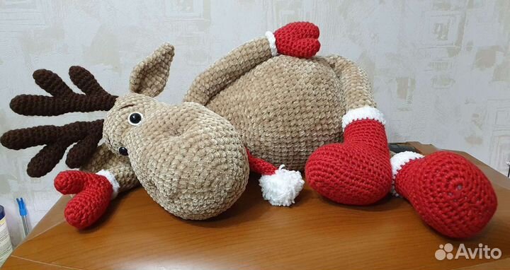 Игрушка Оленёнок, ручная работа, 85см