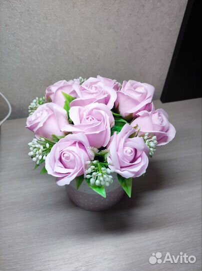 Букет цветов из мыла