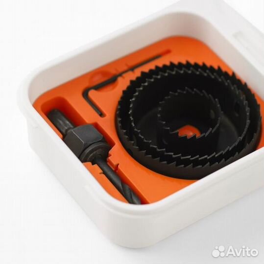 Фикса икеа набор (кольцевые пилы 3шт,ключ,сверло)
