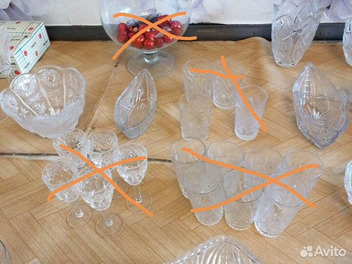 Хрусталь, стекло