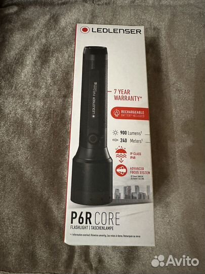 Фонарь ручной Led Lenser P6R Core светодиодный