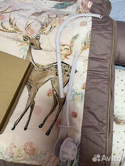 Мобиль в кроватку, музыкальный блок, стойка