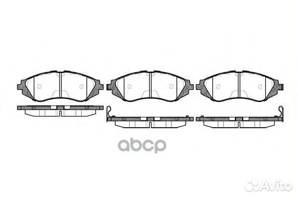 645 02 572407B колодки дисковые п Daewoo Lega