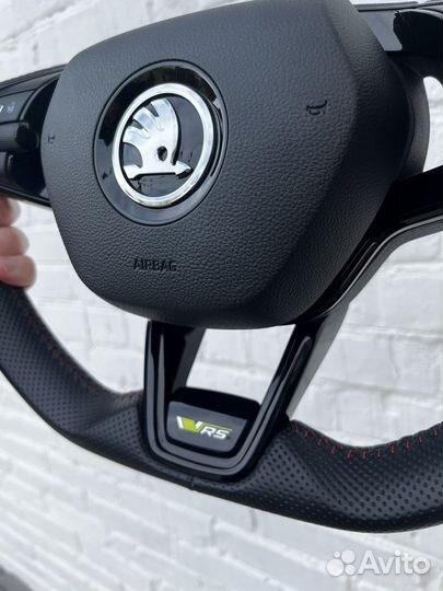 Руль skoda Vrs total black