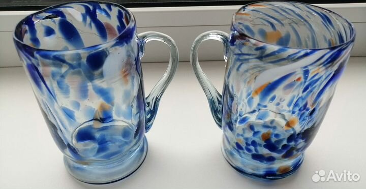 Винтаж: кружка. Цветное сульфидное стекло СССР