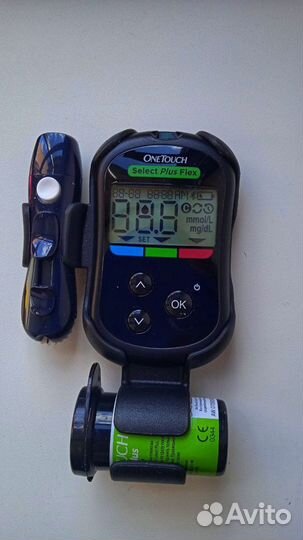 Глюкометр рабочий one touch select plus flex