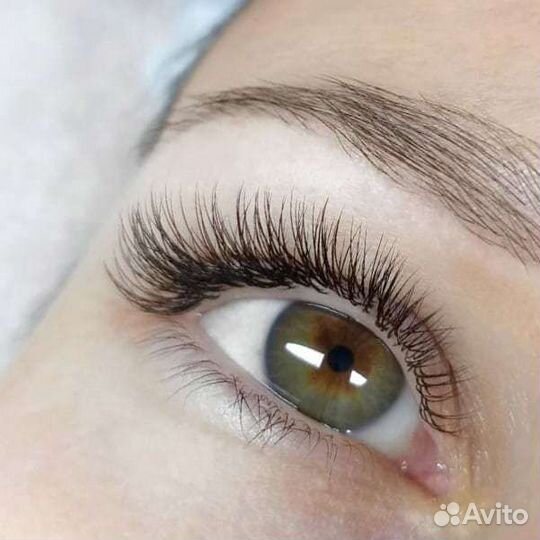 Наращивание ресниц оформление бровей (амур)