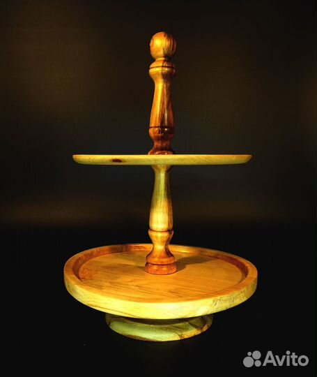 Под старину деревянная этажерка винтаж менажница