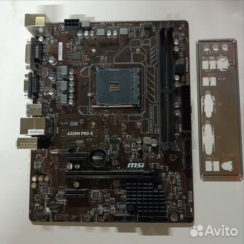 Материнская плата MSI A320M PRO-E купить в Москве | Электроника | Авито