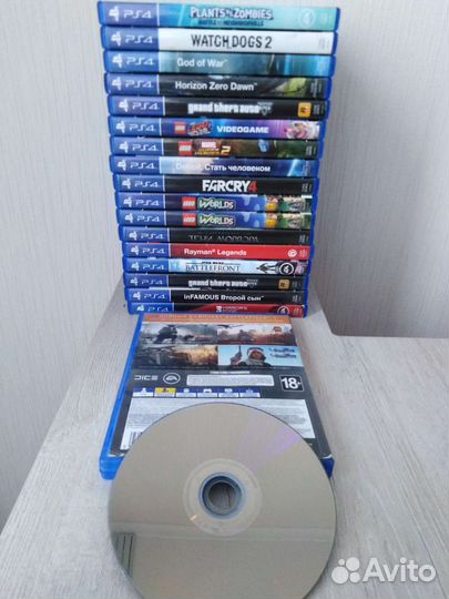 Диски на ps4 с играми battlefield