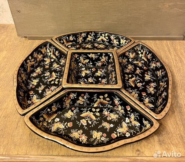 Менажница сервировочное блюдо из керамики