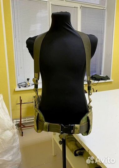 Боевой пояс с баллистической защитой и лямками Бр1