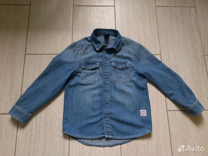 Джинсовая рубашка H&M 116р