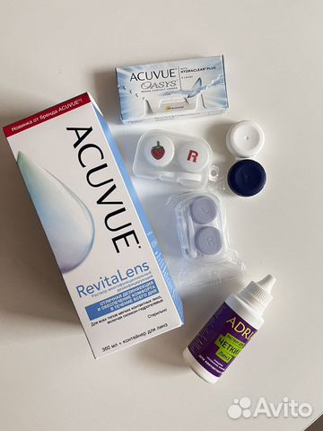 Линзы, растворы и контейнеры