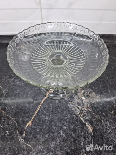 Ваза на ножке старинная, Мальцов