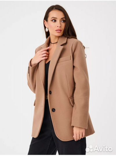 Пальто пиджак шерсть 44