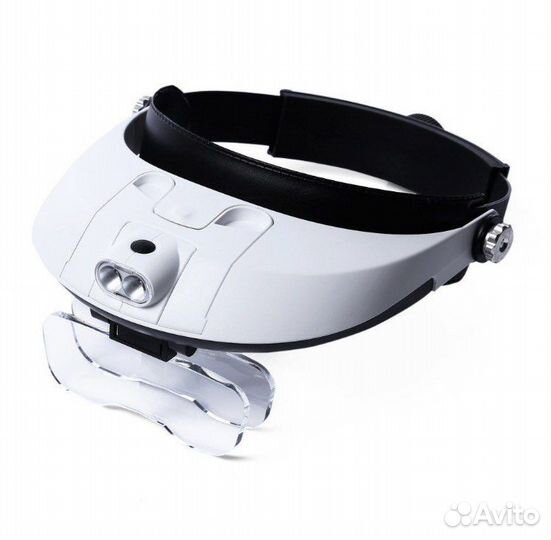 Бинокулярные очки лупа с подсветкой от 1х до 6х