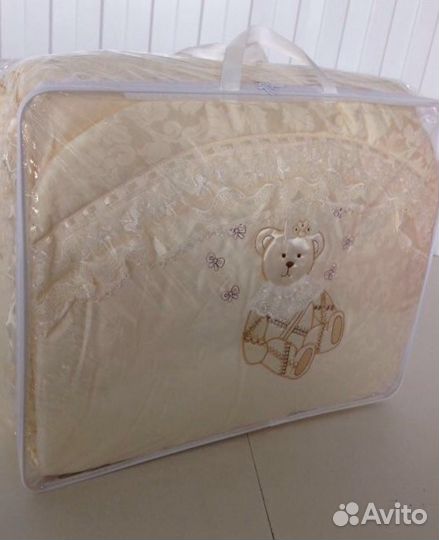 Бортики для детской кроватки с комплектом постельн