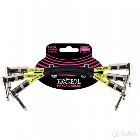 Набор из 3х патчей 15см Ernie Ball 6050 (Новый)